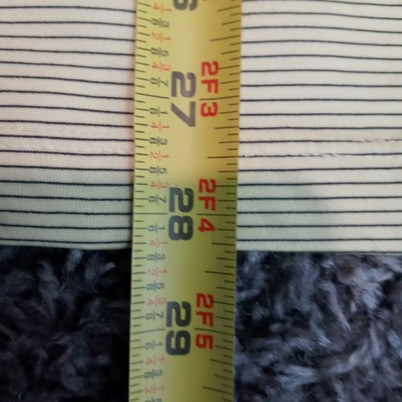 Bermuda Sands Mens size Large Golf Shirt Yellow black stripes short sleeve Polo - Picture 5 of 8